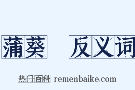 蒲葵箑反义词是什么意思的图片